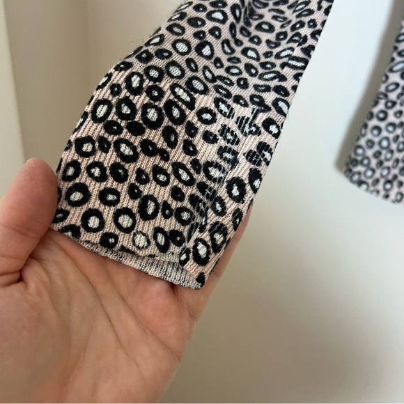 LOFT Animal Print Lightweight Ramie Blend Cardigan Sweater Size Small Career - Picture 5 of 9